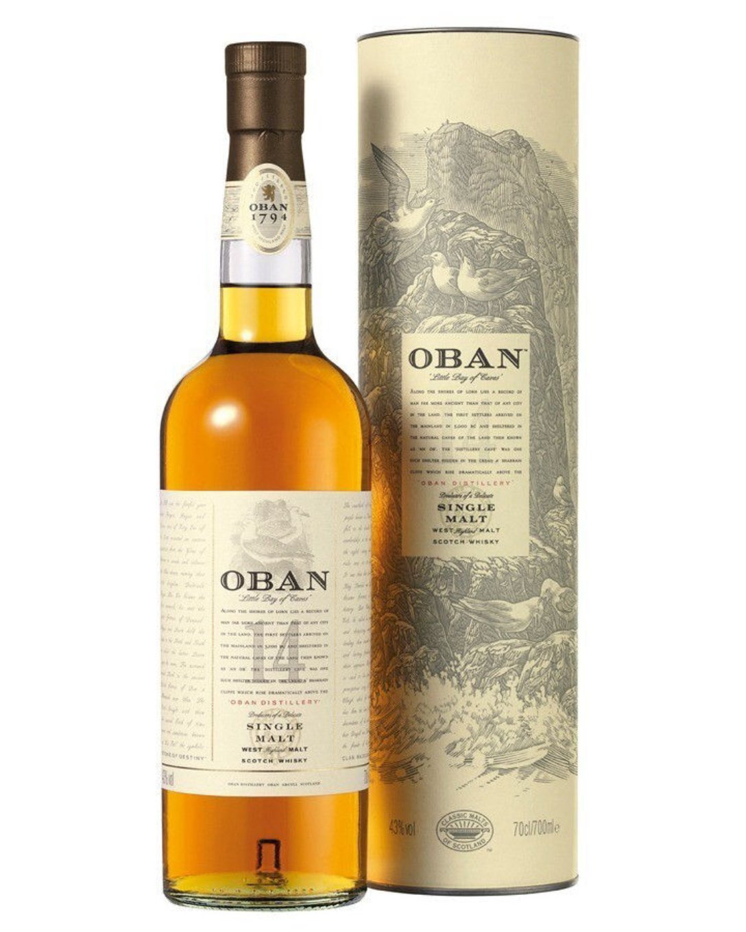 WHISKY OBAN 14 ANS 70CL 43°