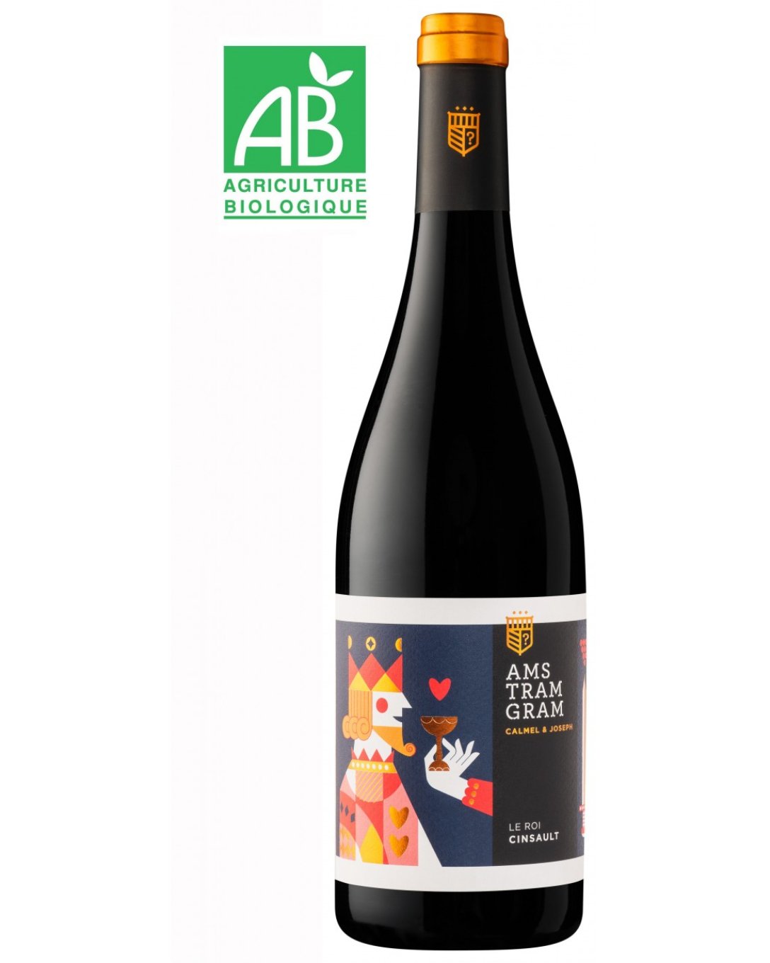 VIN NATUREL LE ROI ROUGE CINSAULT BIO 75CL VIN DE FRANCE