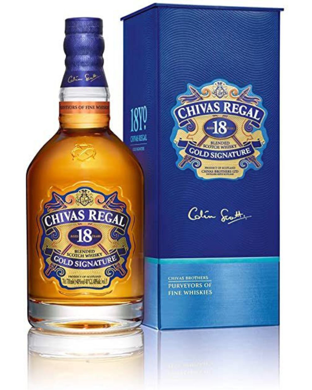 CHIVAS REGAL 18ANS 70 CL 40° """ BOUTEILLE ETUI """