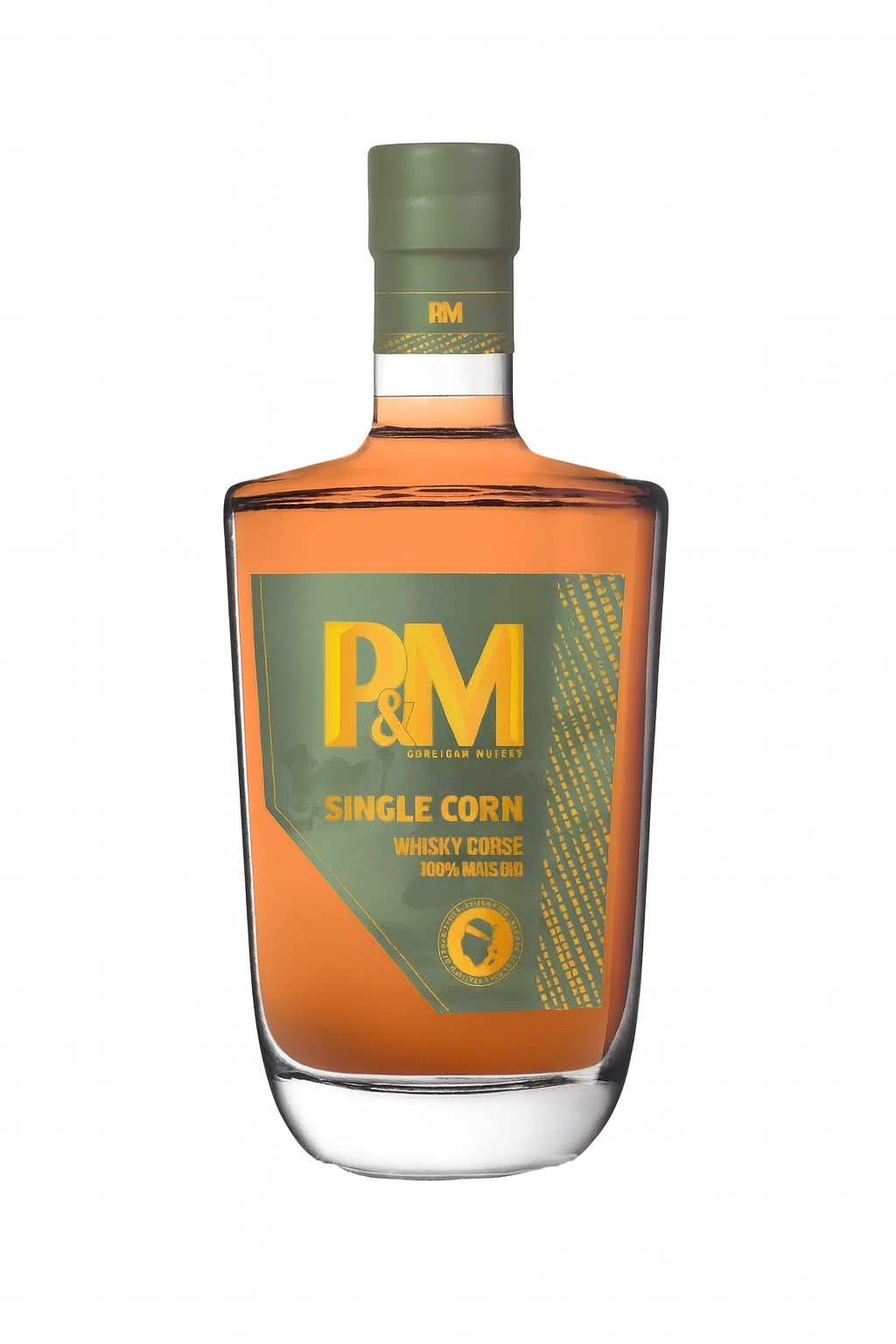 WHISKY CORSE P&M SINGLE CORN BIO 70CL 42° DISTILLERIE MATTEI 100% MAIS