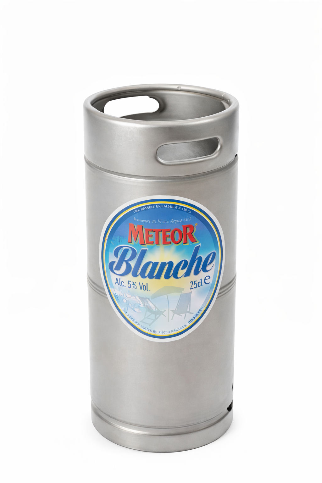 Fût bière Meteor Blanche 20 litres 4.7° bière blanche alsacienne Cave Rossi Marseille