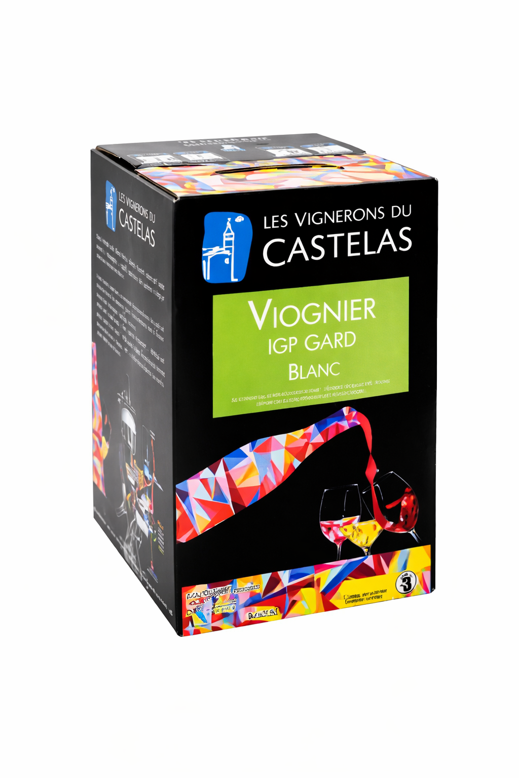 BIB IGP GARD CASTELAS ROLLE VIOGNIER BLANC 5L