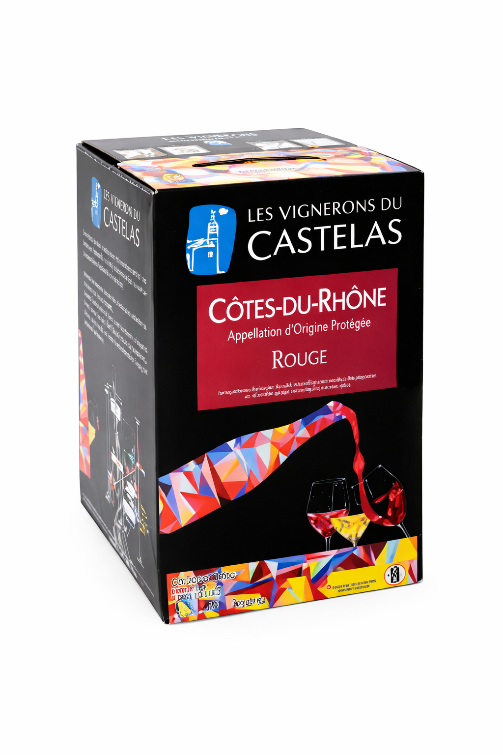 BIB AOP RHONE CASTELAS ROUGE 5L
