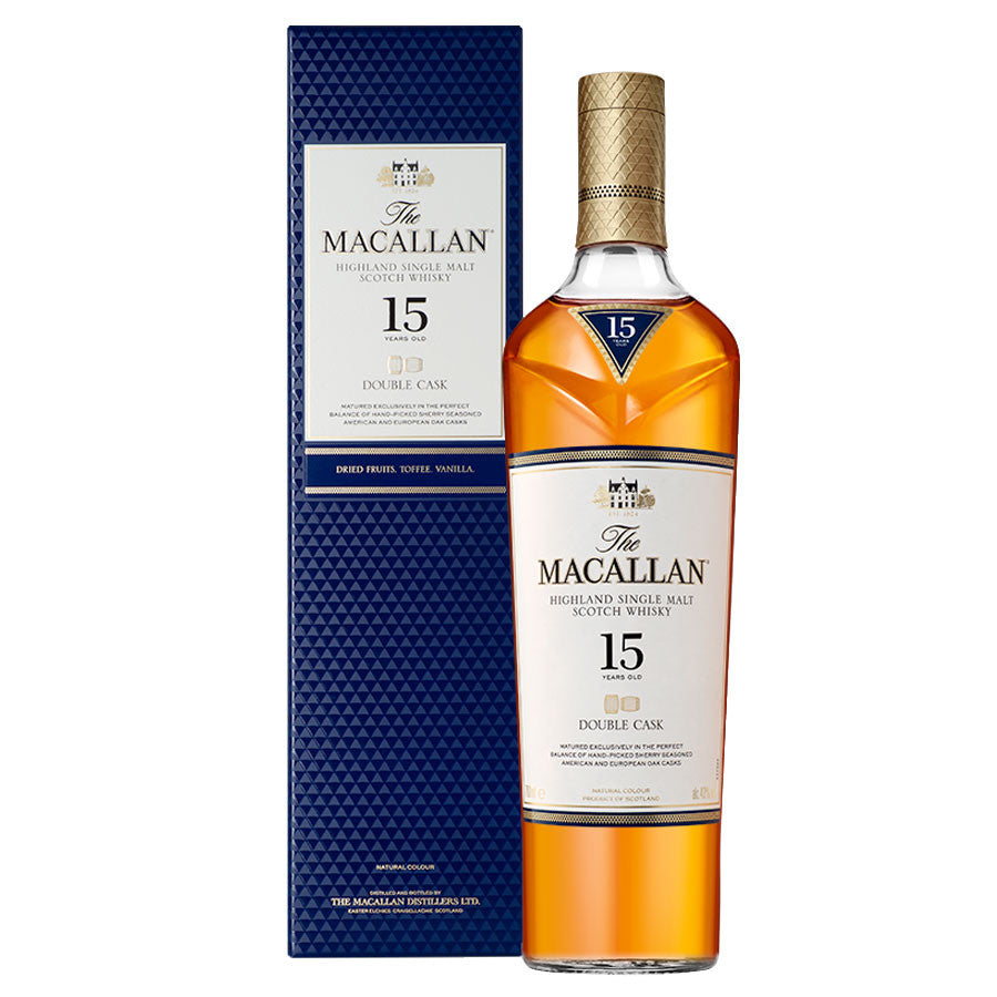 MACALLAN 15 ANS DOUBLE CASK 70CL 43° SINGLE MALT SPEYSIDE